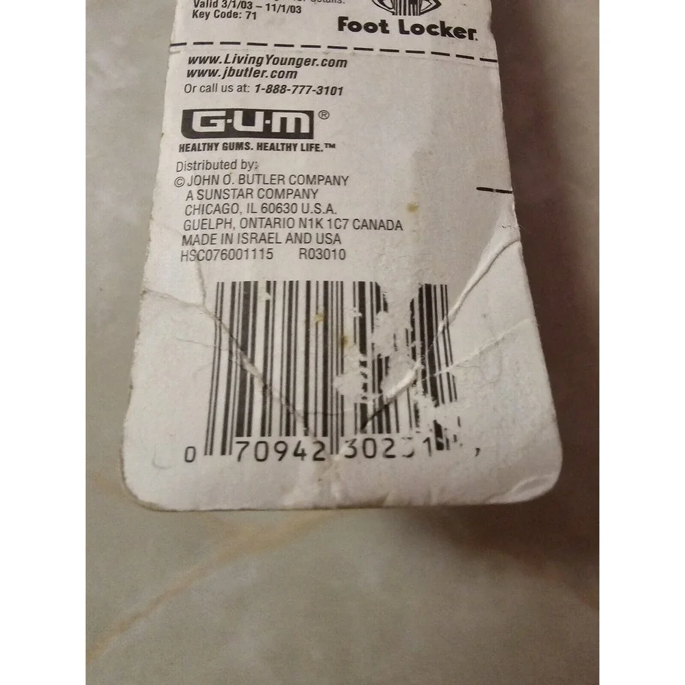 (1) Butler GUM Tounge Cleaner with‎ Fresh-R Breath Gel NOS seaed